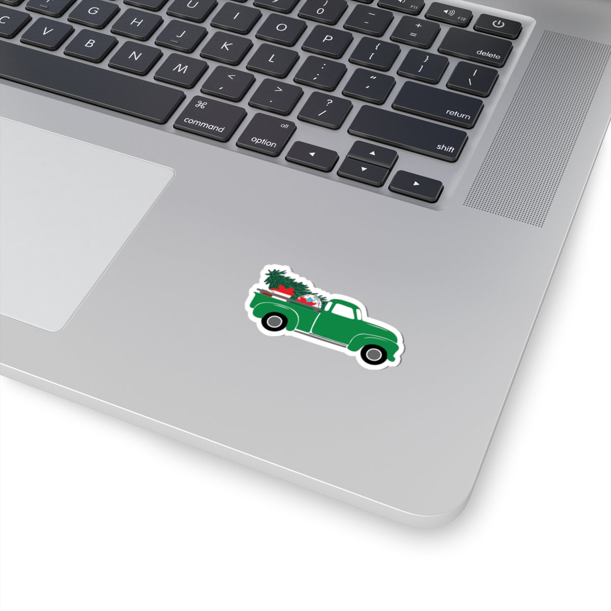 Sticker - Christmas Truck Illustration