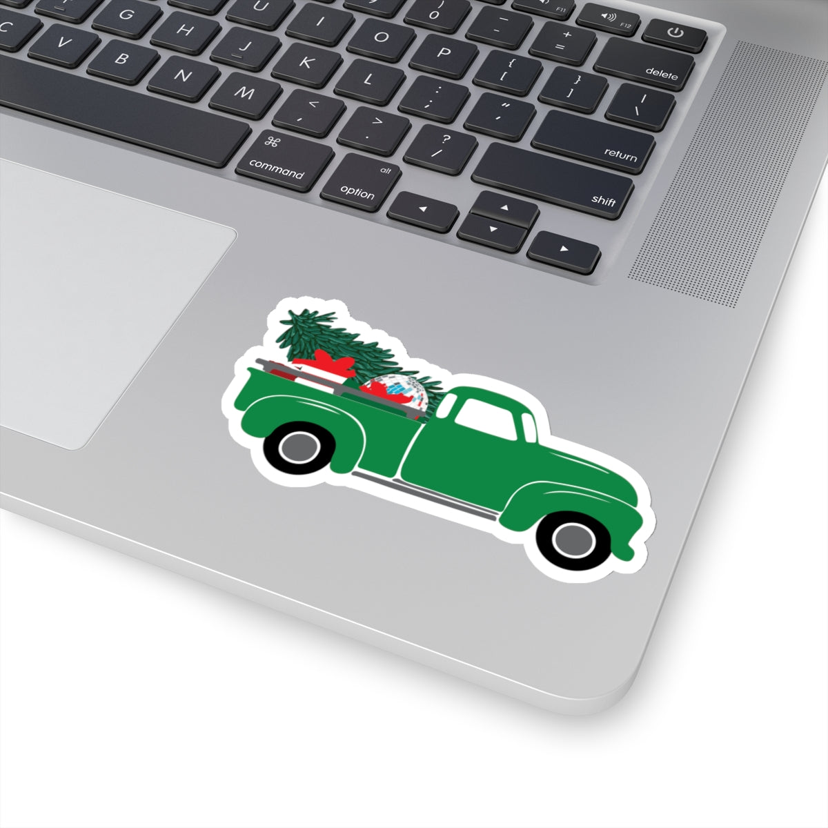 Sticker - Christmas Truck Illustration