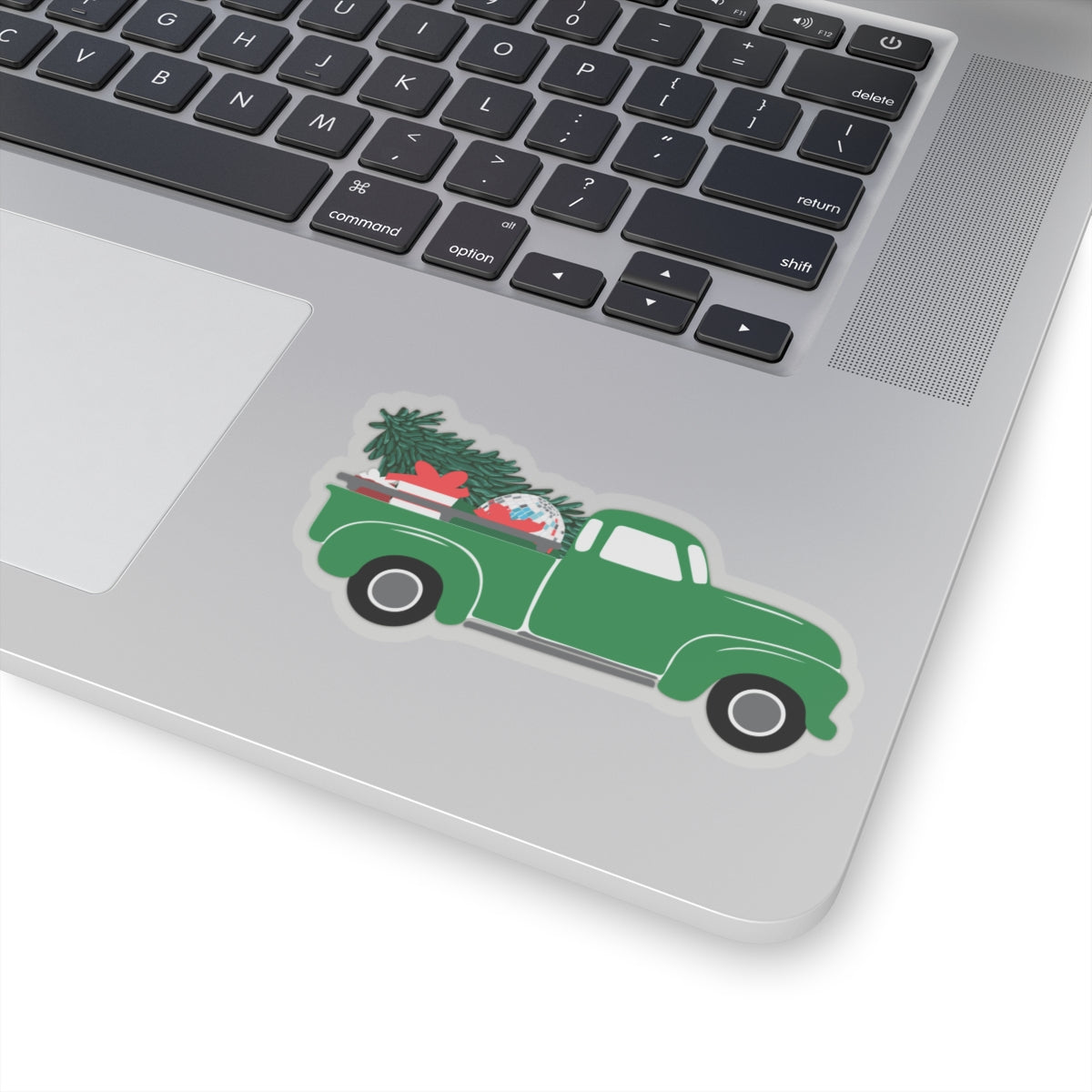 Sticker - Christmas Truck Illustration