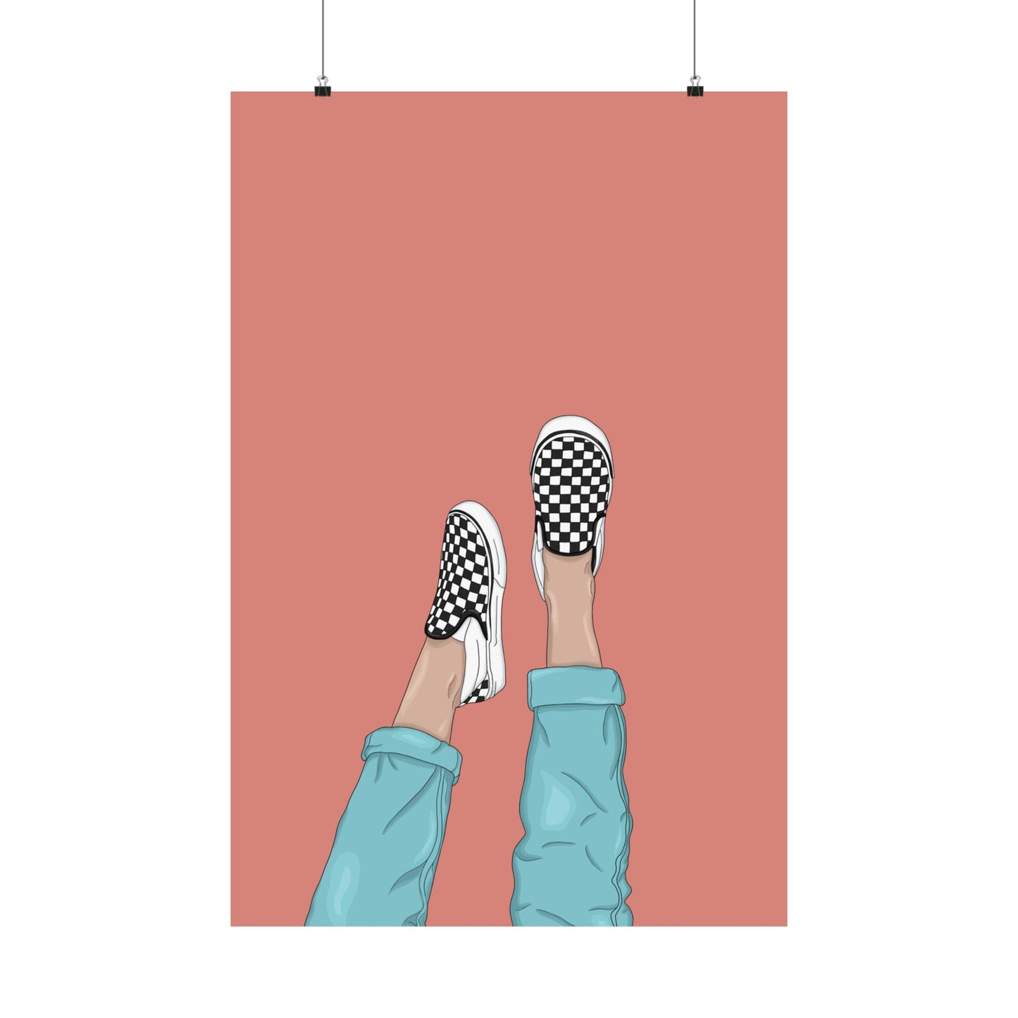 Vertical Posters - Vans Illustration Print