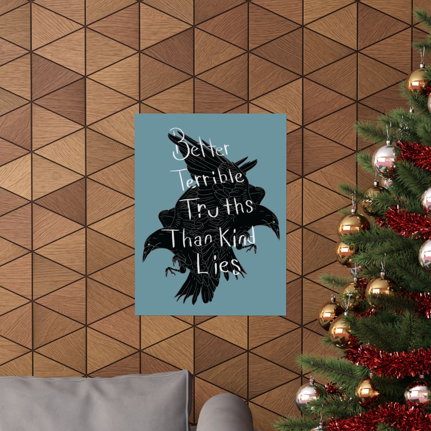 Crow Illustration Poster