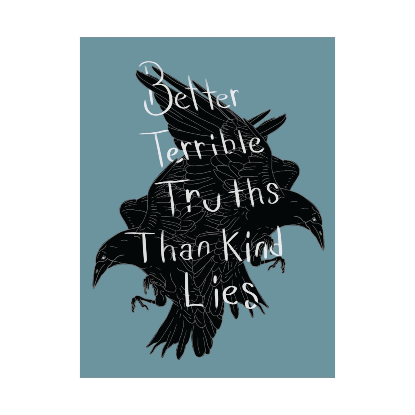 Crow Illustration Poster