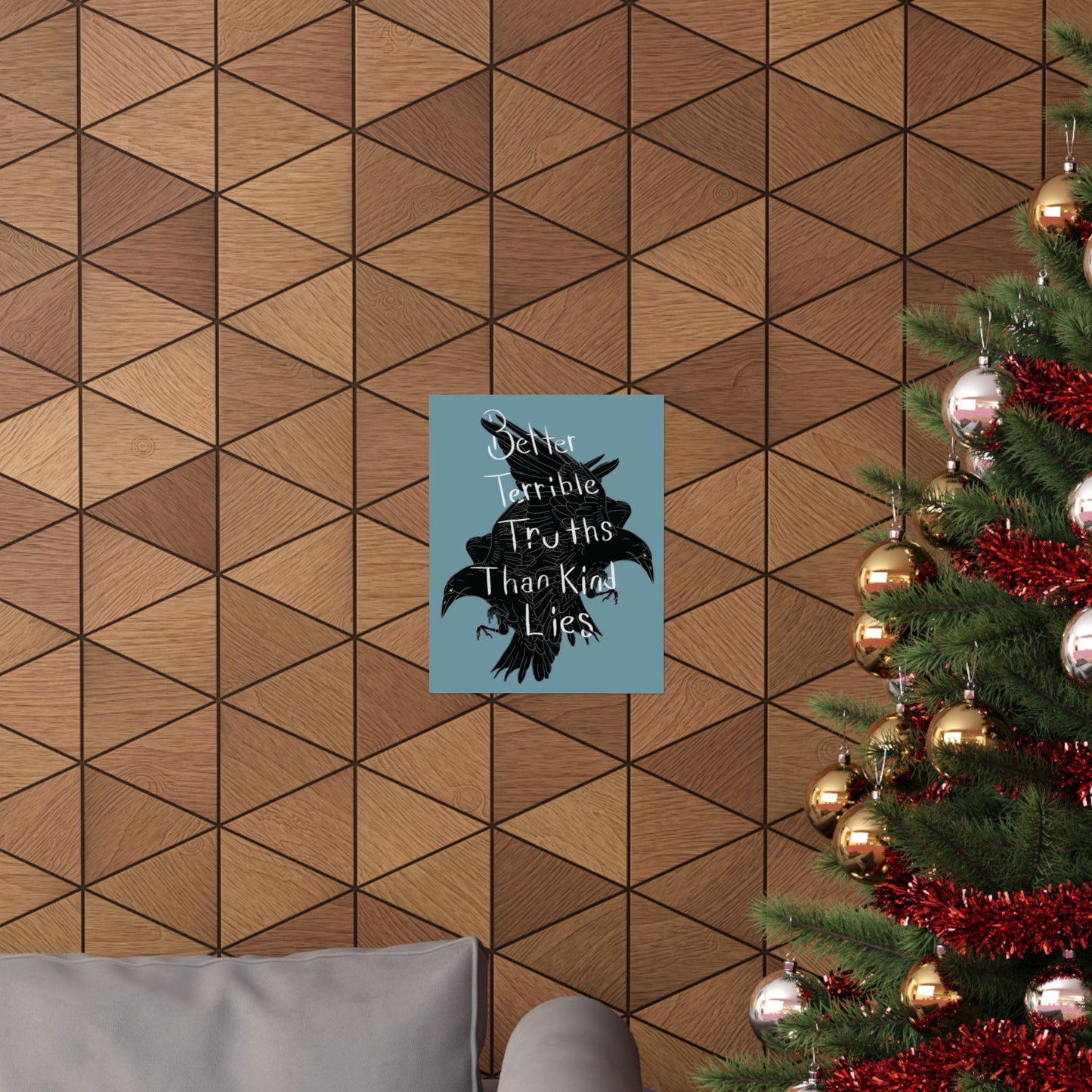 Crow Illustration Poster