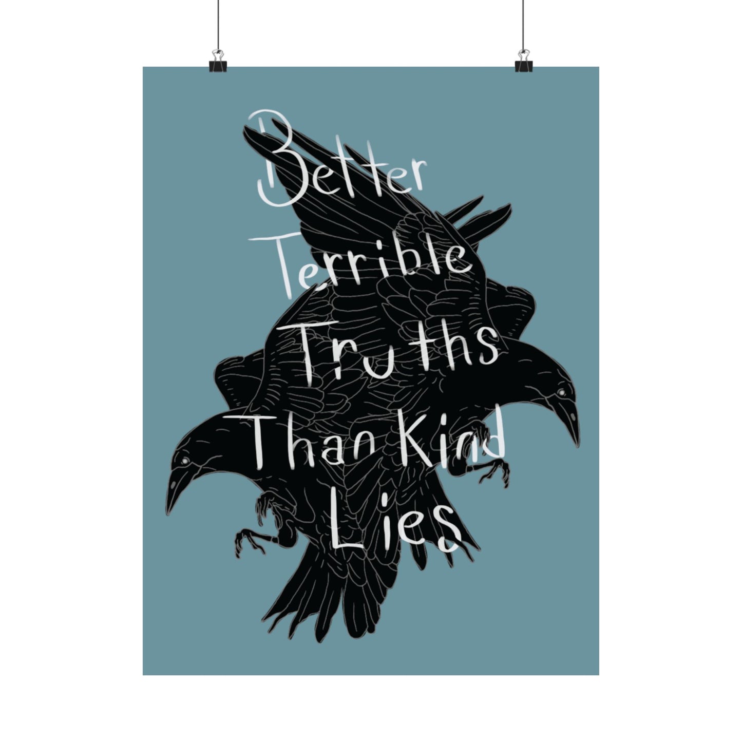 Crow Illustration Poster