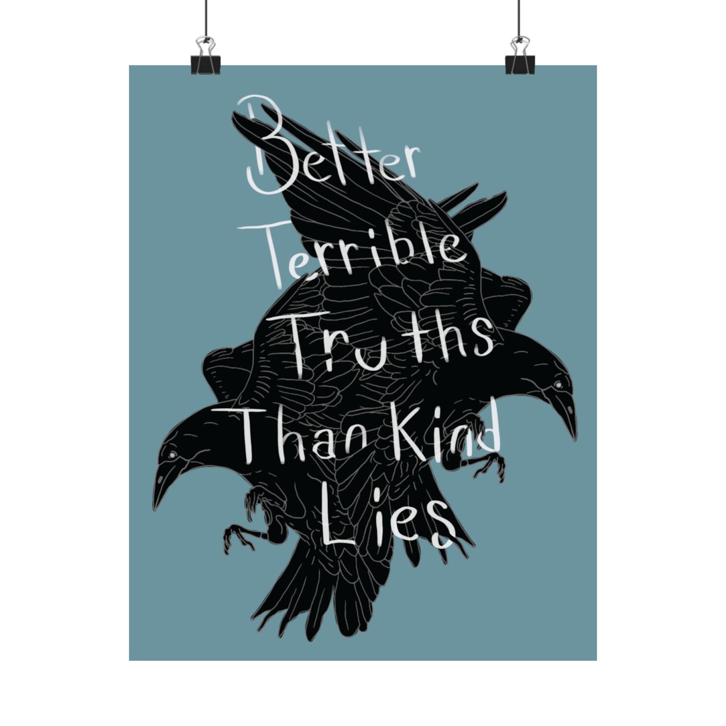 Crow Illustration Poster