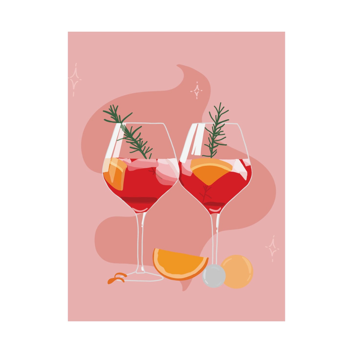 Christmas Drinks Posters - Festive Holiday Wall Art