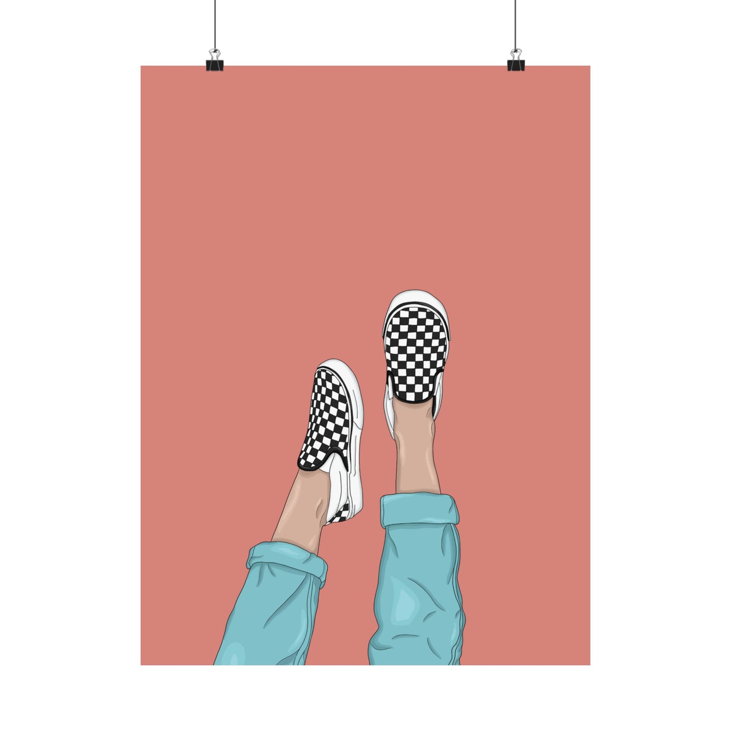 Vertical Posters - Vans Illustration Print