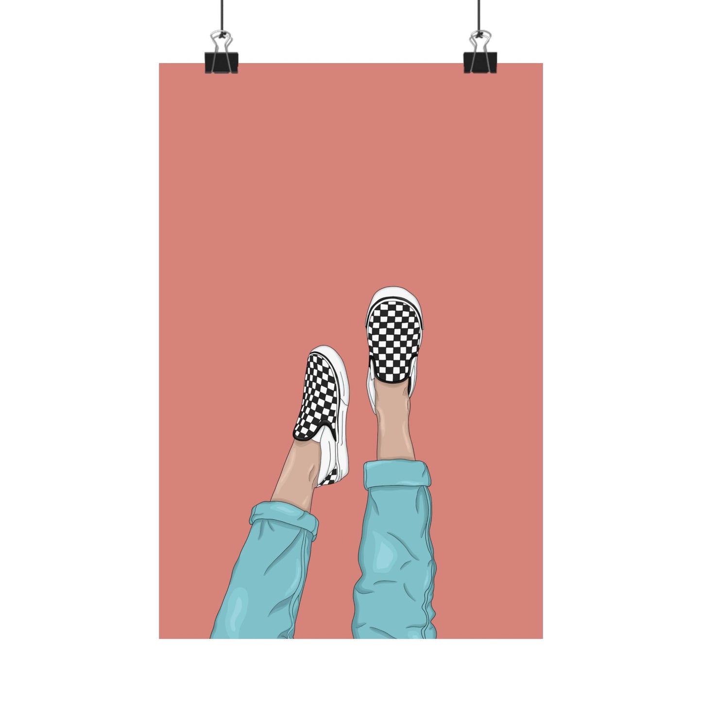 Vertical Posters - Vans Illustration Print