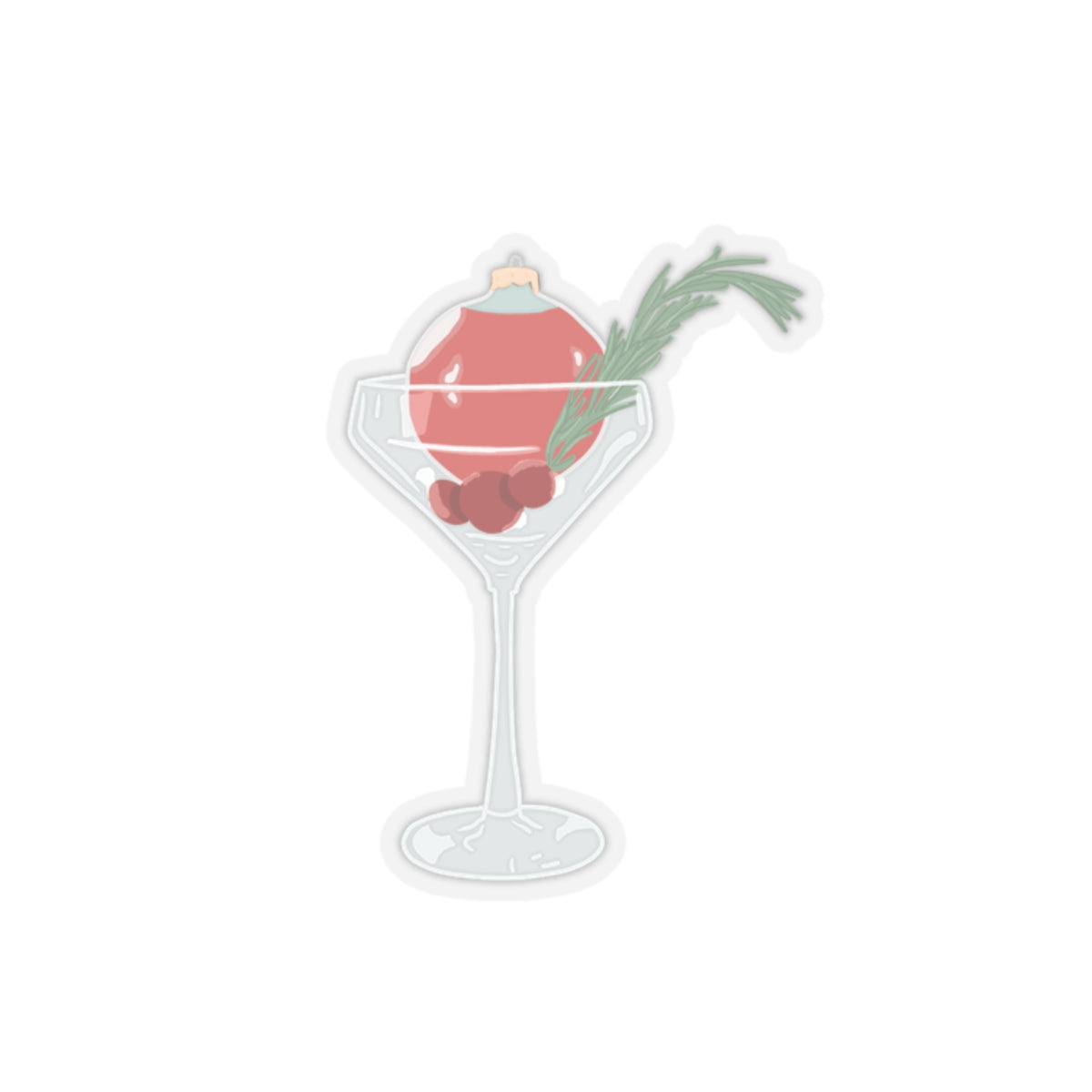 Christmas Drink Kiss-Cut Stickers