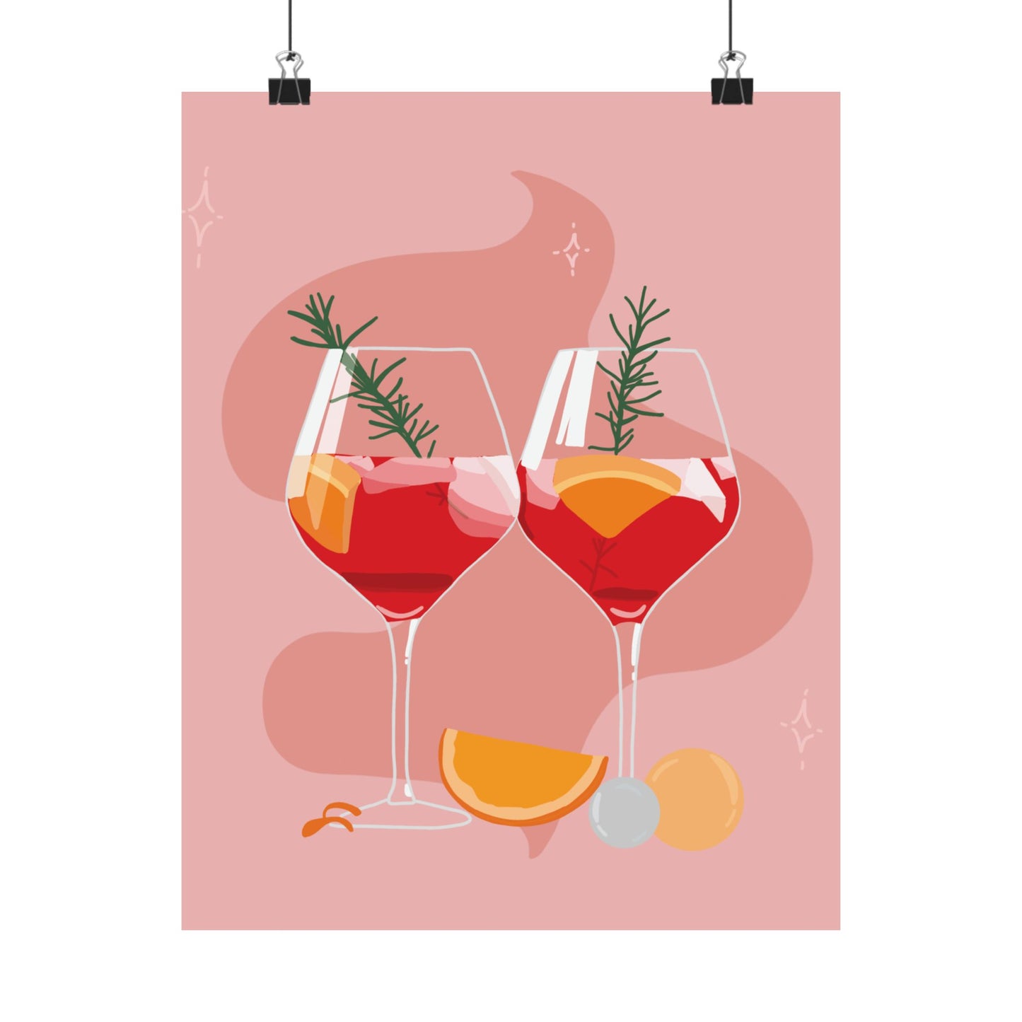 Christmas Drinks Posters - Festive Holiday Wall Art