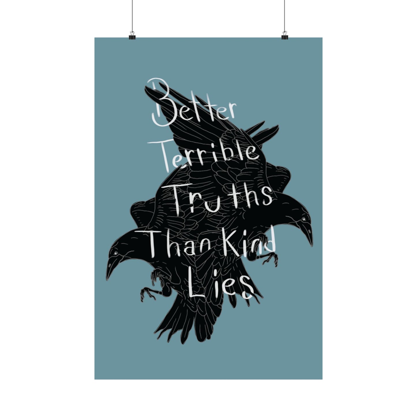 Crow Illustration Poster