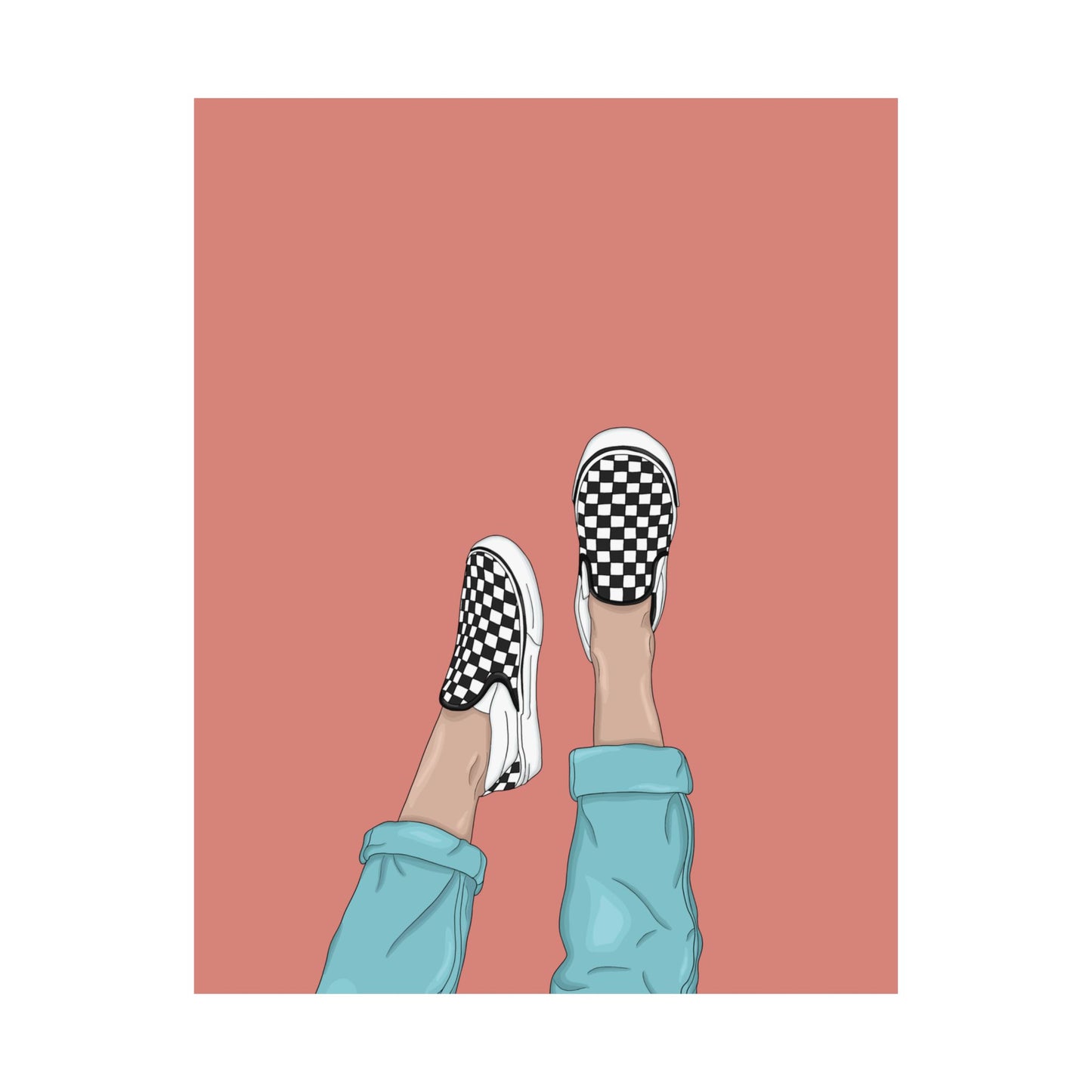 Vertical Posters - Vans Illustration Print