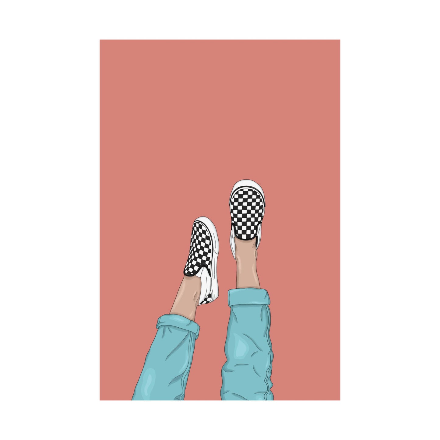 Vertical Posters - Vans Illustration Print