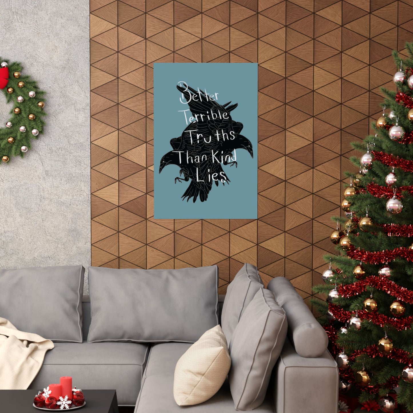 Crow Illustration Poster