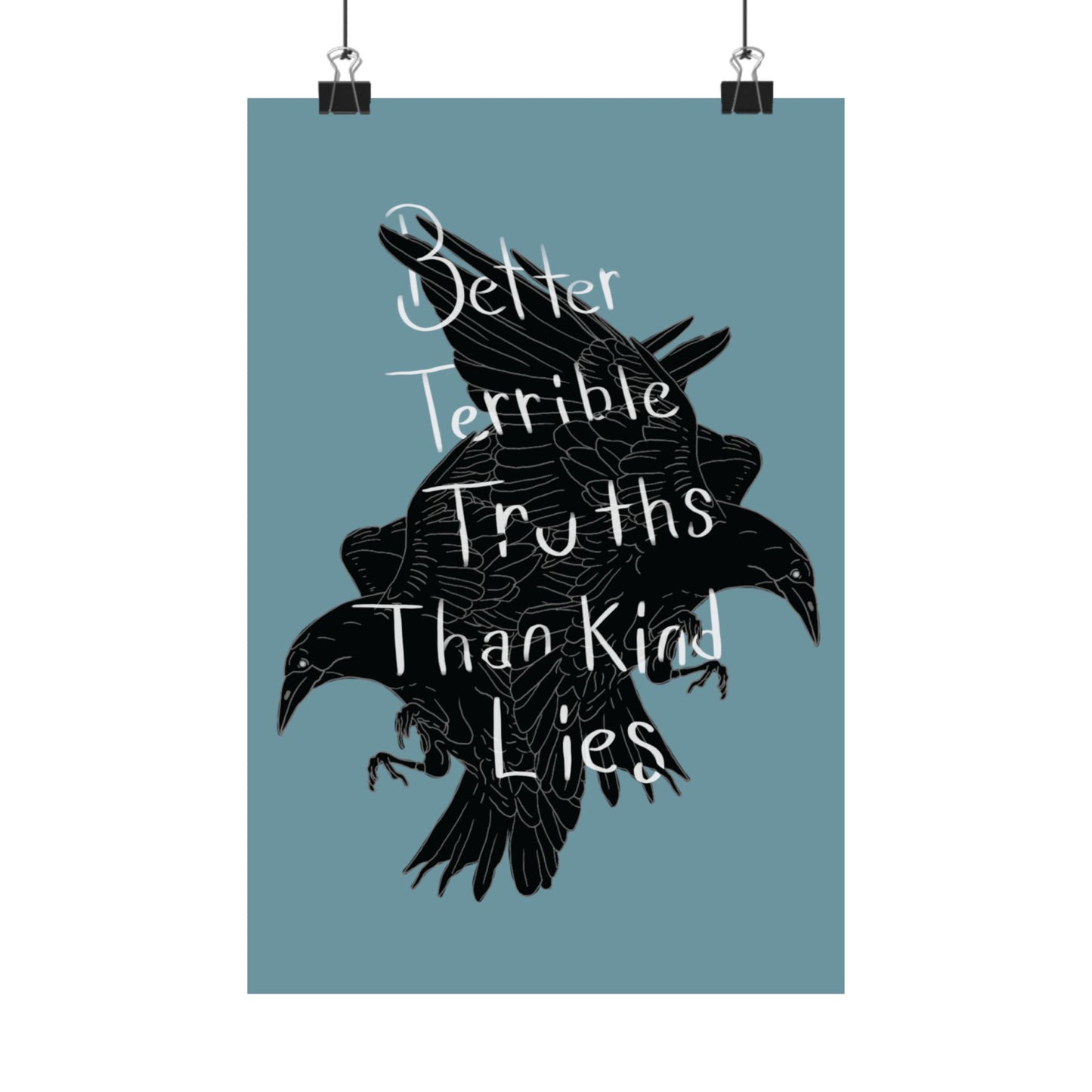 Crow Illustration Poster