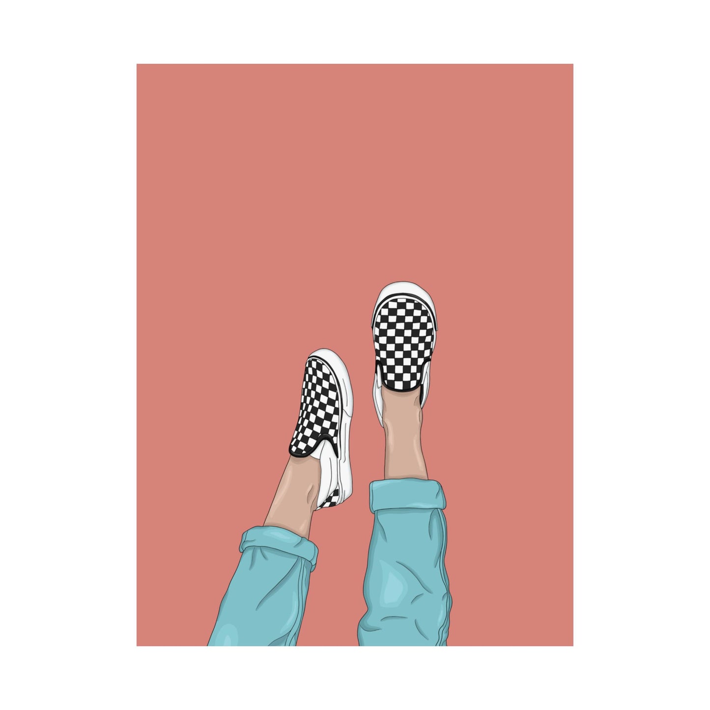 Vertical Posters - Vans Illustration Print