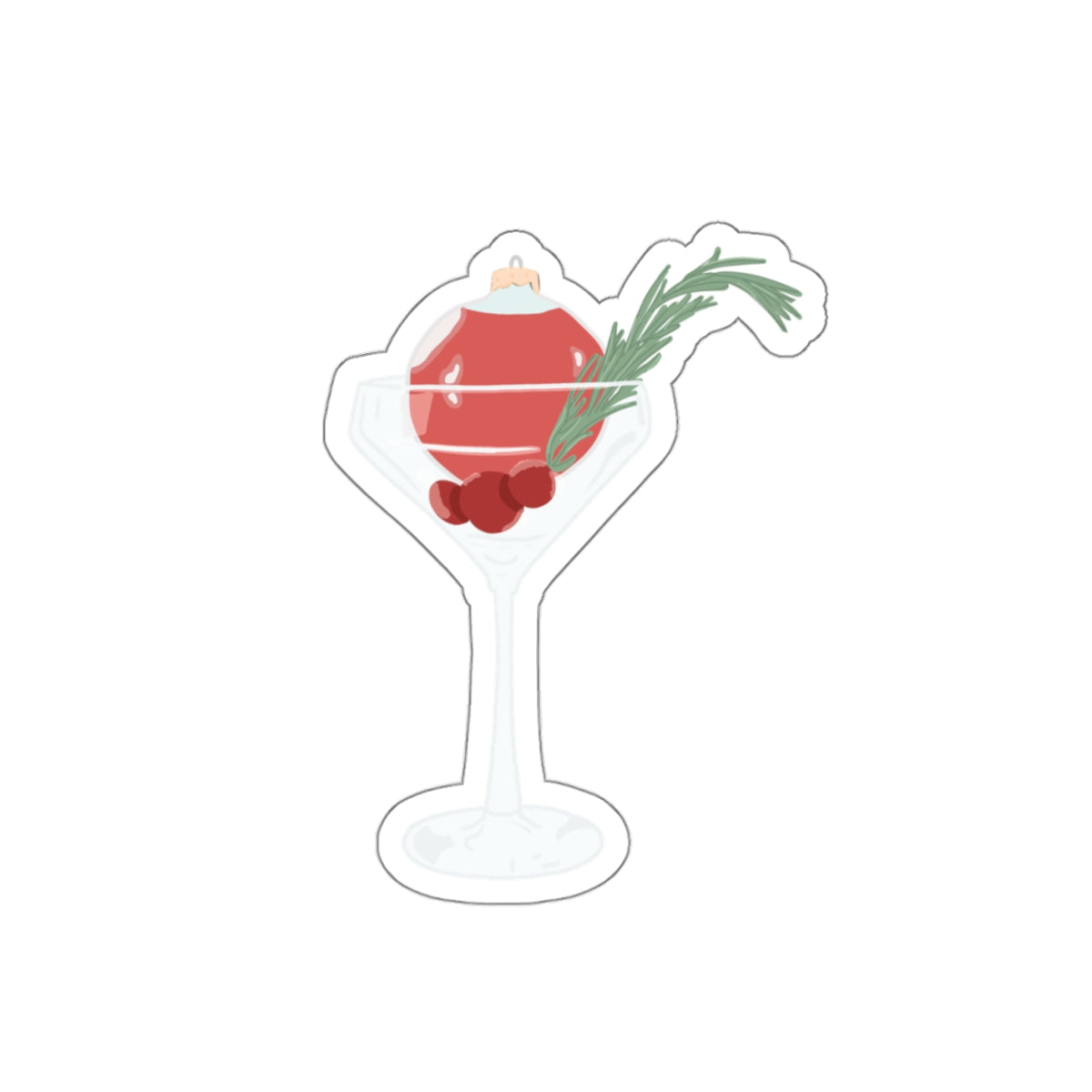 Christmas Drink Kiss-Cut Stickers