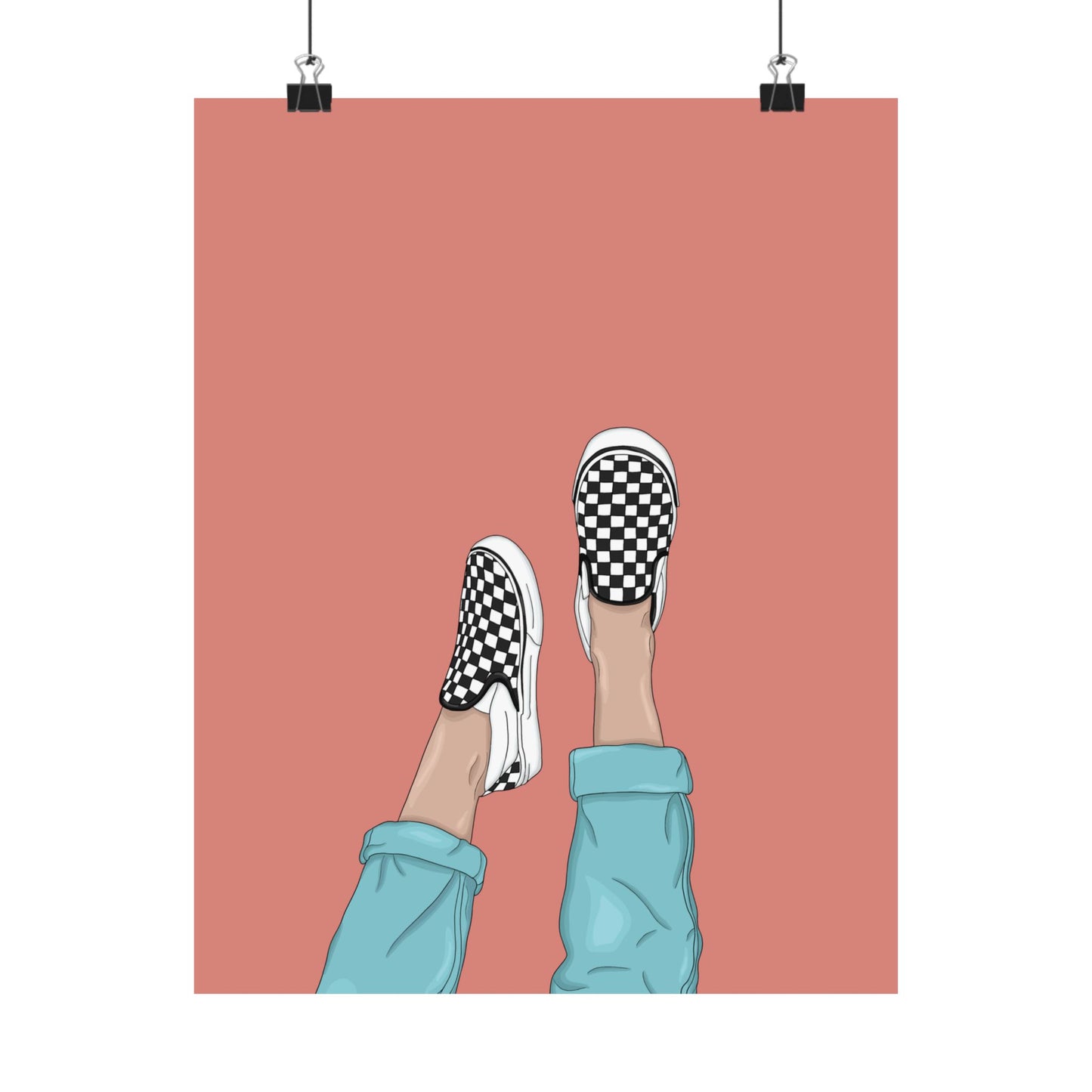 Vertical Posters - Vans Illustration Print